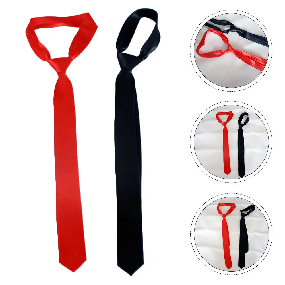 2-pecas-gravata-de-nylon-preta-cor-solida-ajustavel-para-negocios-formais-festas-escolares-uso-diario-acessorio-de-moda-para-colete
