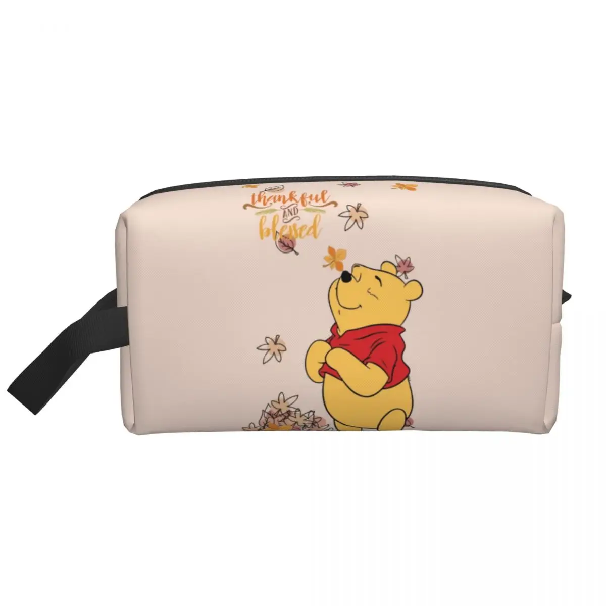 Custom Winnie Pooh Bear Manga Cosmetic Bag Women Fashion Large Capacity Makeup Case Beauty Storage Toiletry Bags