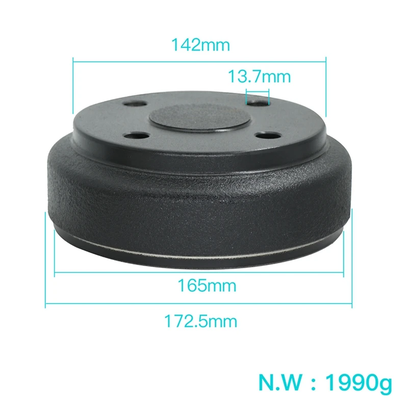 Golf Cart Rear Brake Drum For Club Car DS 1995-Up, Club Car Precedent 2004-Up, Part Number 1017911-01 1018232-01