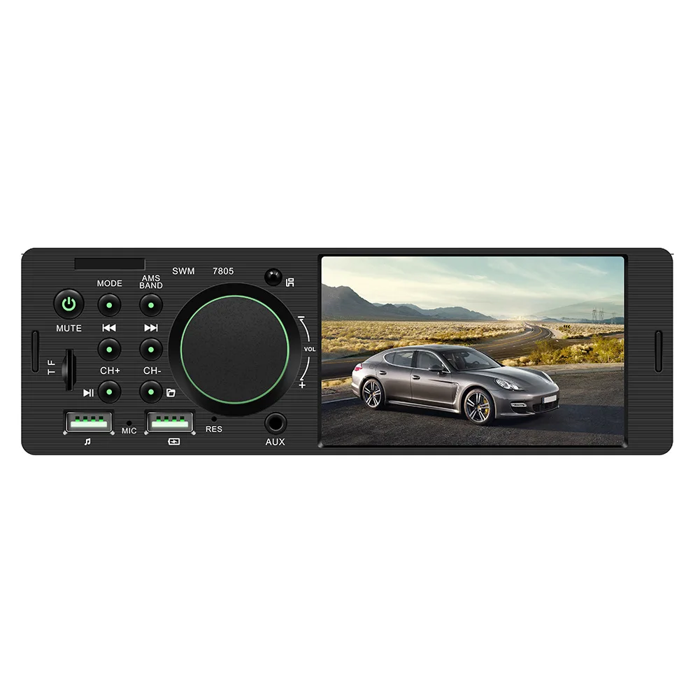 

12V Universal Type 4 Inch HD Dual USB Car MP5 Player Bluetooth Hands-free Reversing Image Insert Card U Disk MP3