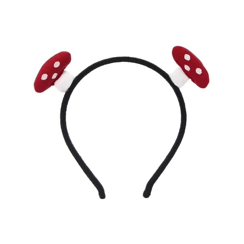 

Dotted Mushroom Headbands for Woman Skidproof Headbands Lightweight Headbands for Girl Washing Face Sports