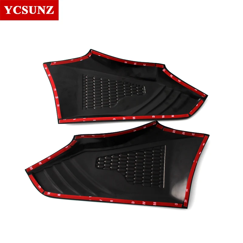 ABS Side Vent Hood Guard Decoration For Ford Ranger Wildtrack T7 T8 2016 2017 2018 2019 2020 Double Cabin Car accessories