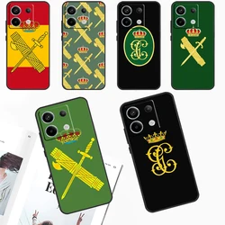 Civil Guard Spanish Flag Case For Xiaomi Redmi Note 13 Pro Note 12 11 9 10 Pro 10S 11S 12S Redmi 13C 10C 12C Cover