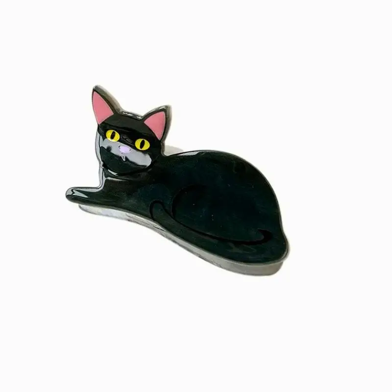 

Small Black Cat Hair Claw Clip