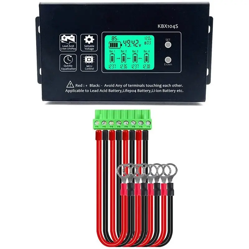 JHD Battery Voltage Regulator Equalizer Controller 48V Series KBX104S 12 24 36 48 96V For Test Meters Tool Accessory