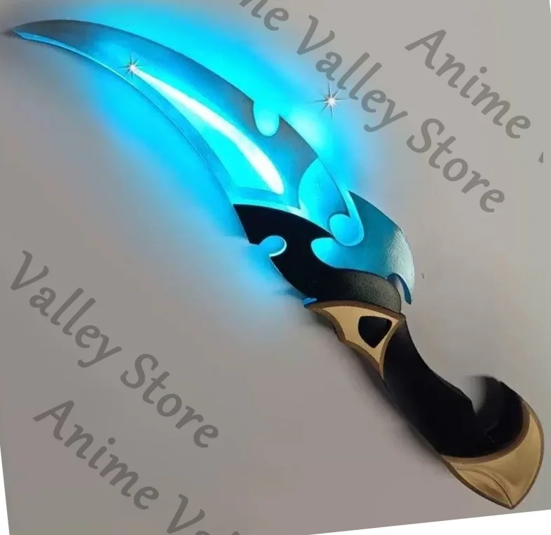 Accesorio de Cosplay Luminoso de Anime Genshin Impact Lohen, Espada Luminosa de Dibujos Animados, Réplica de Arma Coutel Snickersnee, Regalo