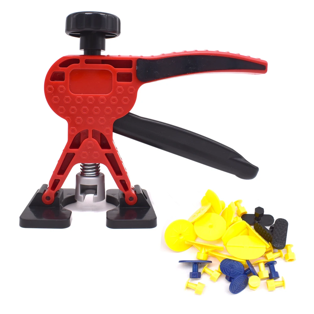 Car Dent Puller Lifter Paintless Dent Repair Tool Kit With Glue Tabs For Auto Body Hail Damage