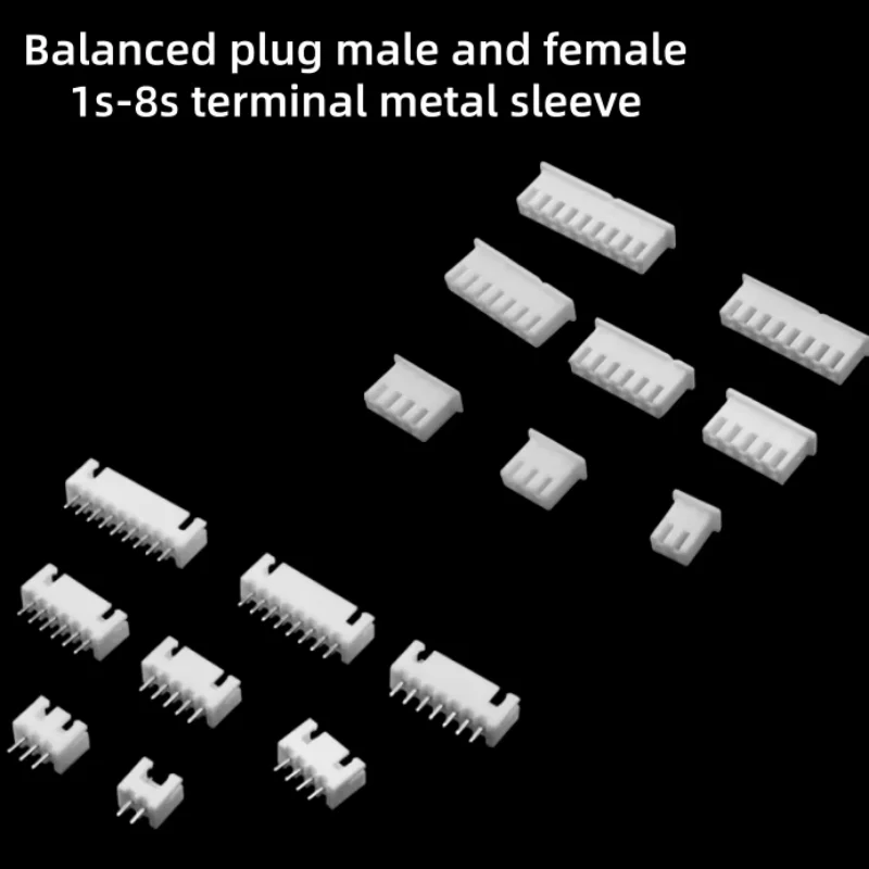 

Balanced charging plug lithium battery balanced charging plug male and female 1s-8s terminal metal sleeve