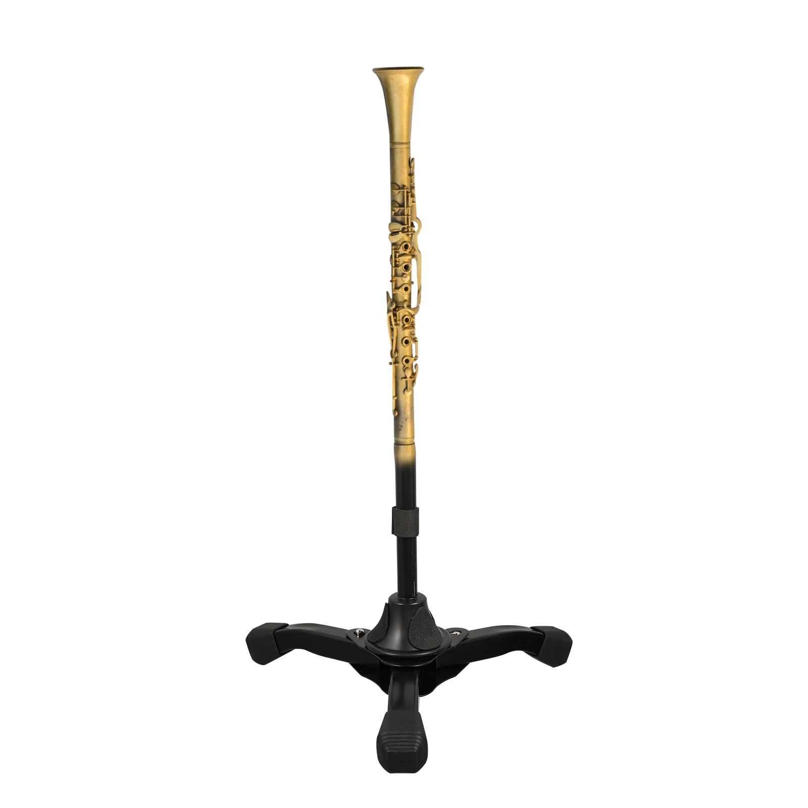 

Metal Flute Stand Travel Bracket Alloy Portable Tripod Holder Musical Instrument