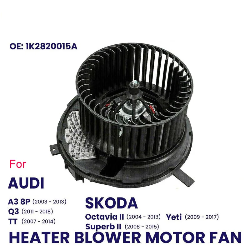 Ventilador de MOTOR para coche, calefactor para VW PASSAT 2005-2014 CC SCIROCCO SHARAN TIGUAN TOURAN