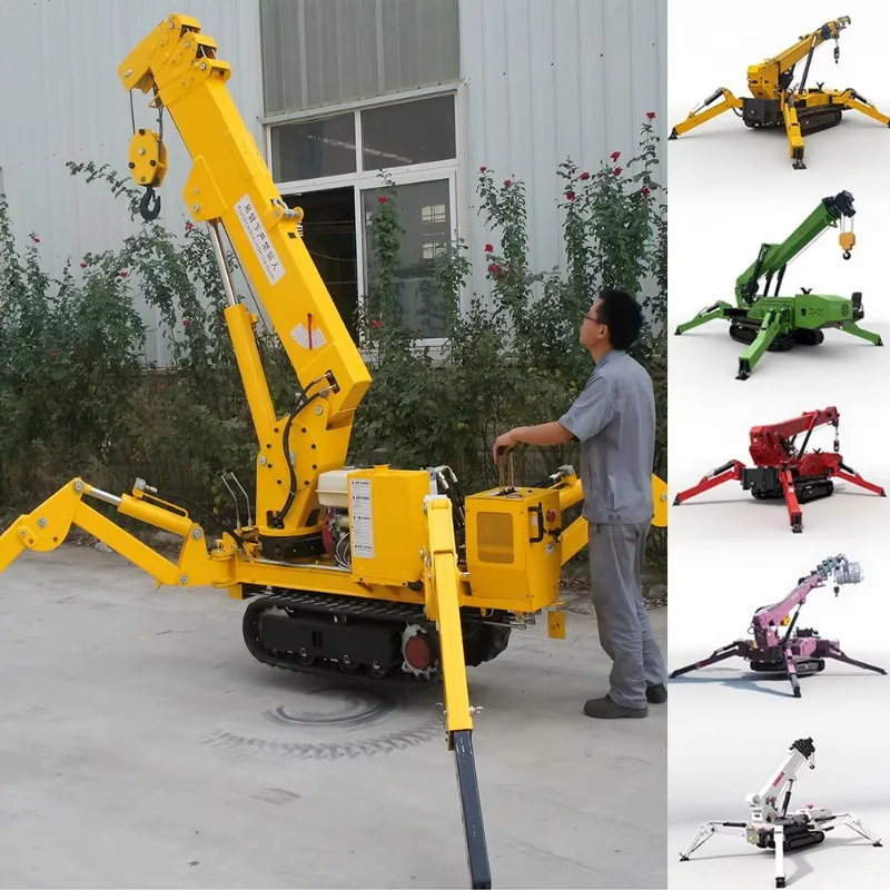 Customized Diesel Engine Drive Electric Spider Cranes Hydraulic Mobile Spider Crane 3 Ton Price Mini Spider Crane