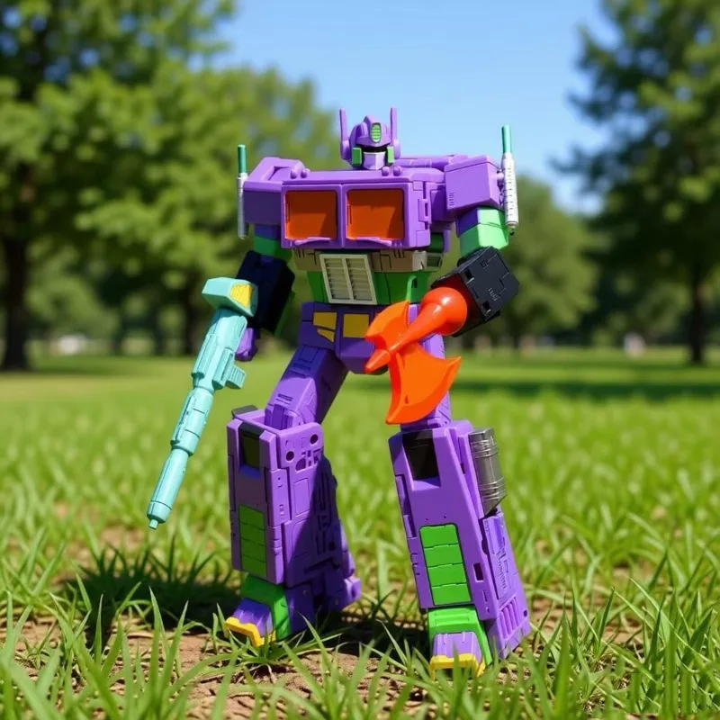 

In Stock AS Transformation Toy AS08E EVA OP Purple with Truck Compartments Set Action Figure Alloy Deformable Robot Model Gift