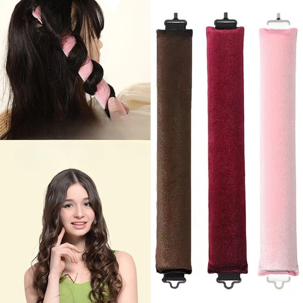 No Heat Hair Rollers Sleeping Heatless Curling Rods Headbands Soft Flex Rod for Overnight Curls All Hair Types Styling Tools Set