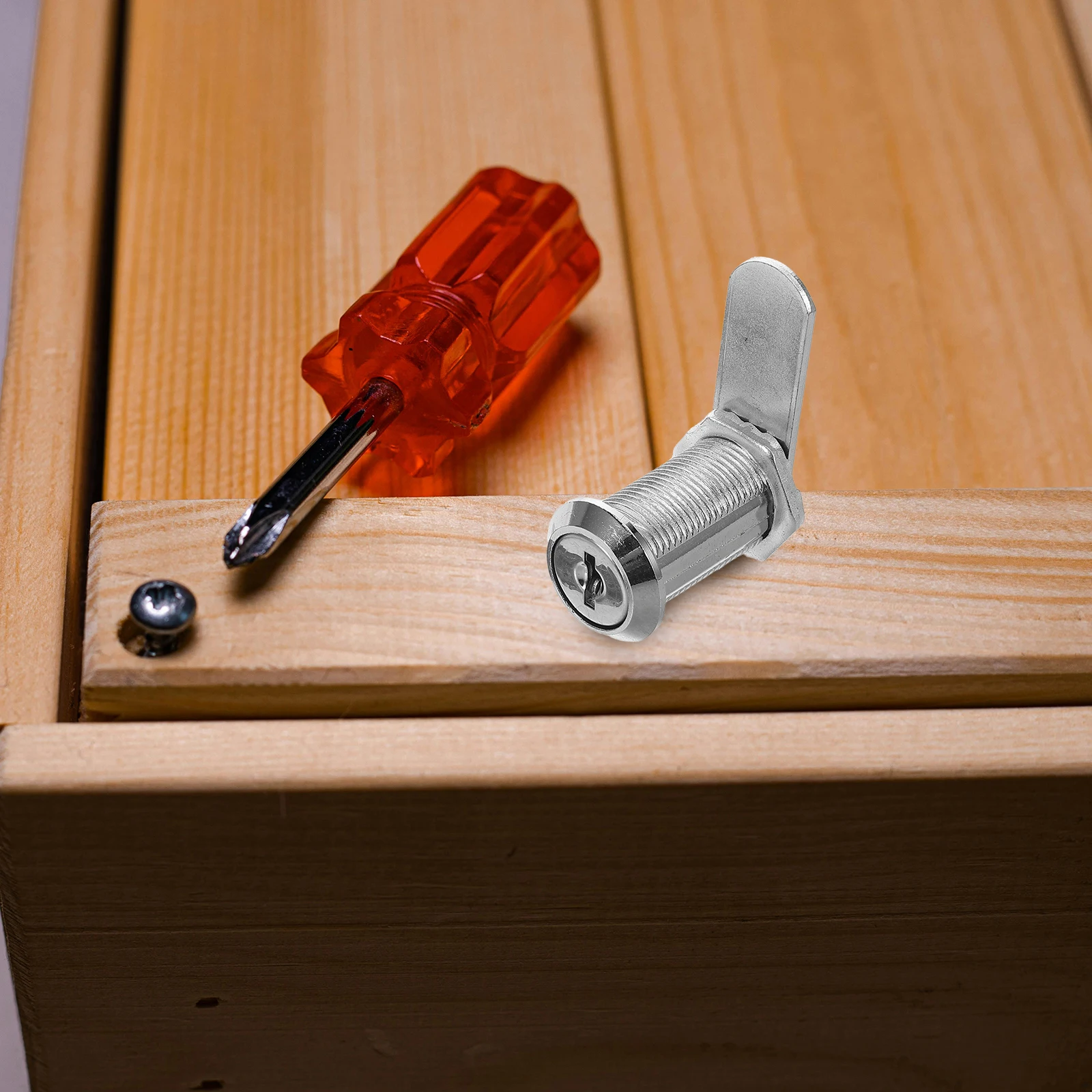 

File Cabinet Lock 6 Set Keyed Cylinder Desk Drawer Replacement Toolbox Office High Security Durable Storage Mailbox