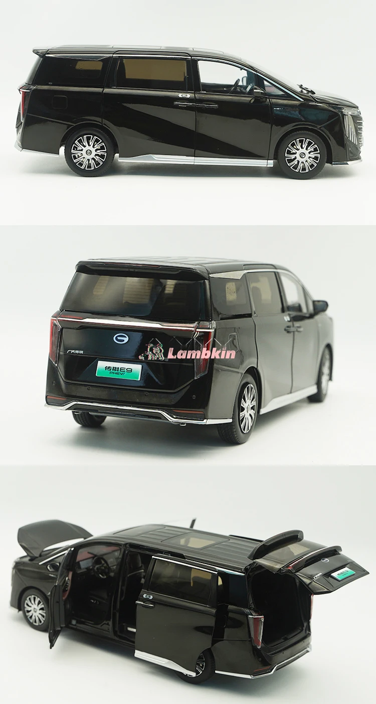 Original 1:18 GAC E9 car model trumpchi business car alloy simulation model gifts ornaments miniature model