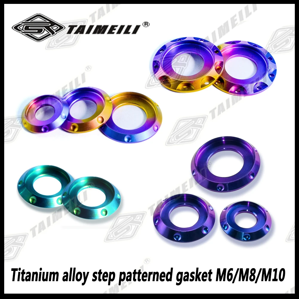 TAIMEILI Titanlegierung Dekorative Abstandshalter M5 M6 M8 M10 Motorrad Fahrrad Mod Ersatzdichtungen 1 Stück – Detail 3