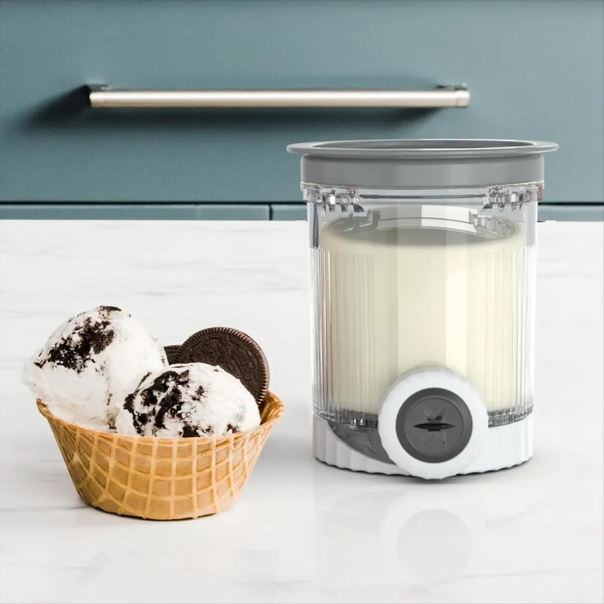 A20M 2Pack Pints and Lids for Swirl NC700 Series Ice Cream & Soft Makers, Dishwasher Safe, XSK7PNTLD2