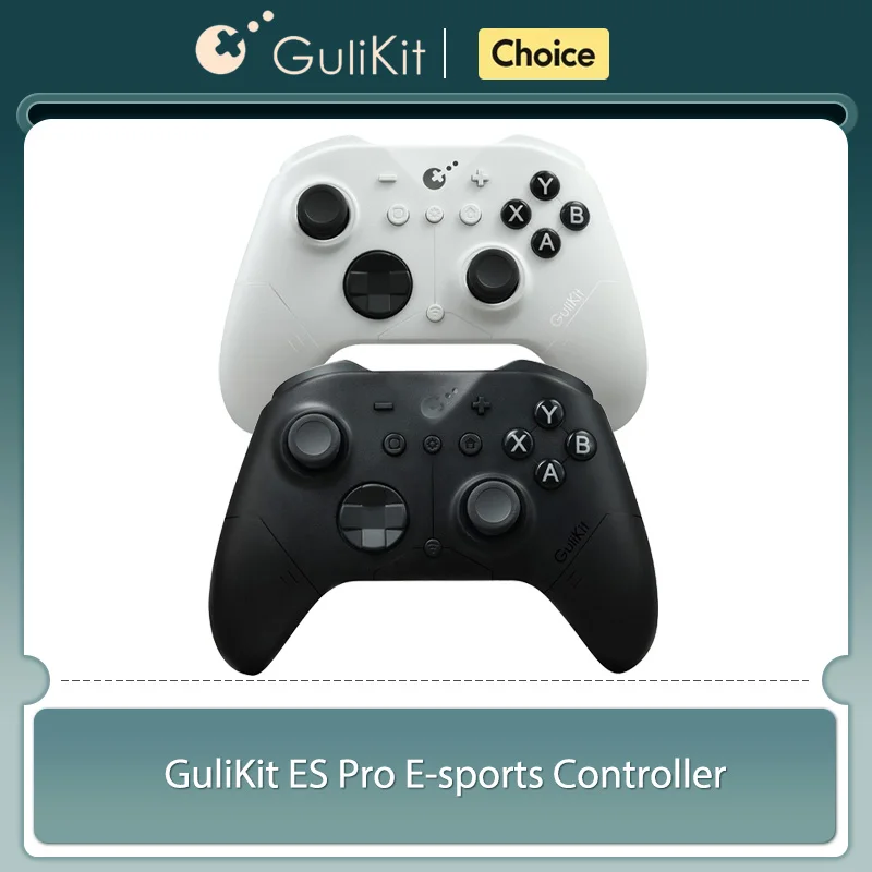 

﻿ Игровой контроллер GuliKit ES Pro E-sports Bluetooth, беспроводной геймпад с джойстиком TMR для NS Nintendo Switch 2, ПК, Windows, Android