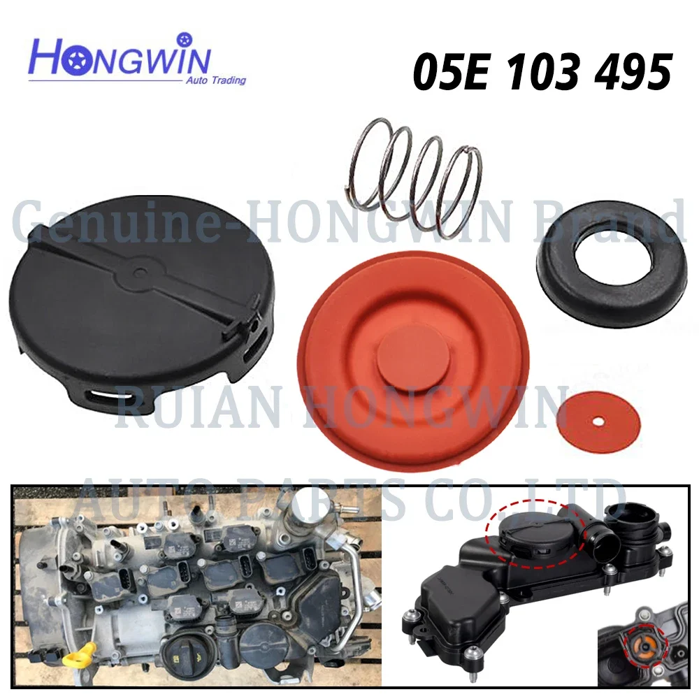 05E 103 495 Oil Separator PCV Valve Cover Kit For Audi Q3 Q2 A3 Seat Leon Skoda Octavia Karoq VW Golf Polo 35/1.5 TFSI 1.5 TSI