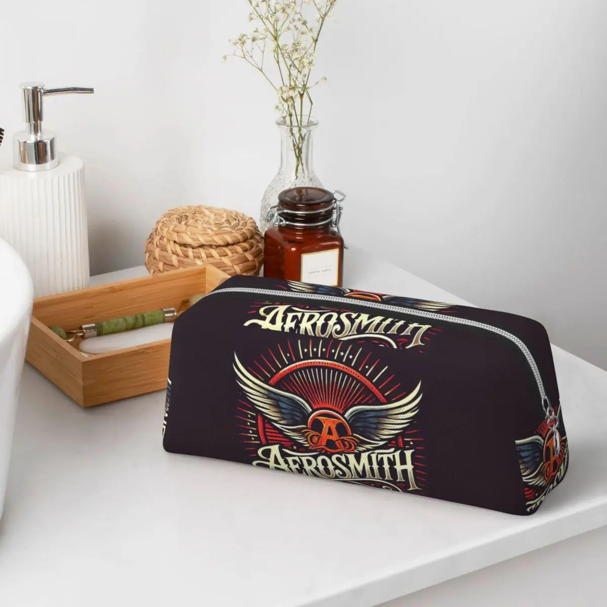 Rock Aerosmith Band Pencil Cases for Students School Pen Box Pencil Bag Pencil Pouch Pen Holder