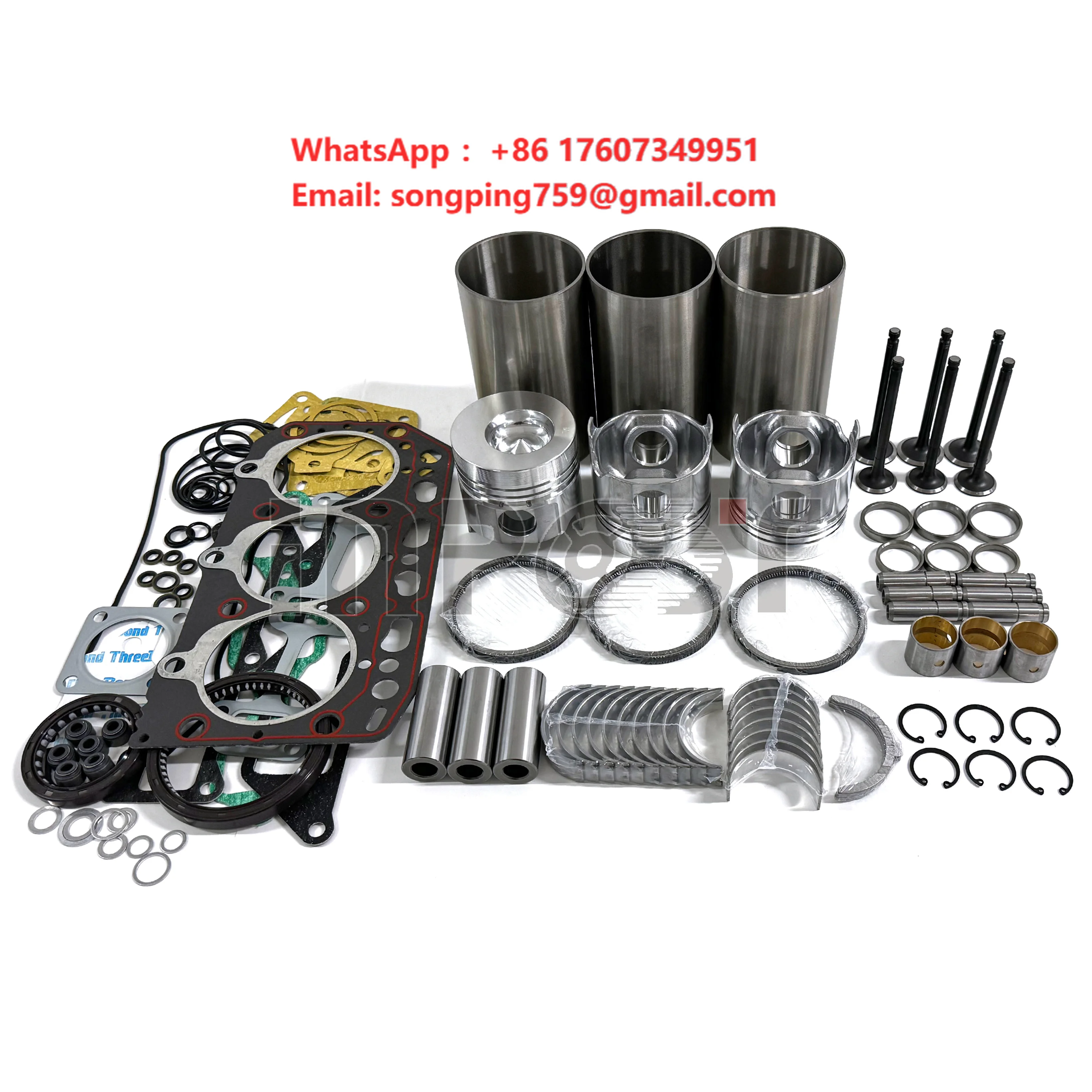 3TN84L-RB 3TN84 3D84 3TN84E-RK 3D84N-2C Overhaul Rebuild Kit for Yanmar Engine Repair