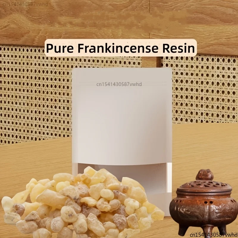 Resina de Incienso Pura 100g - Incienso Natural para Purificación Religiosa y Decoración del Hogar - Aroma Rústico para Navidad, Eid y Otoño