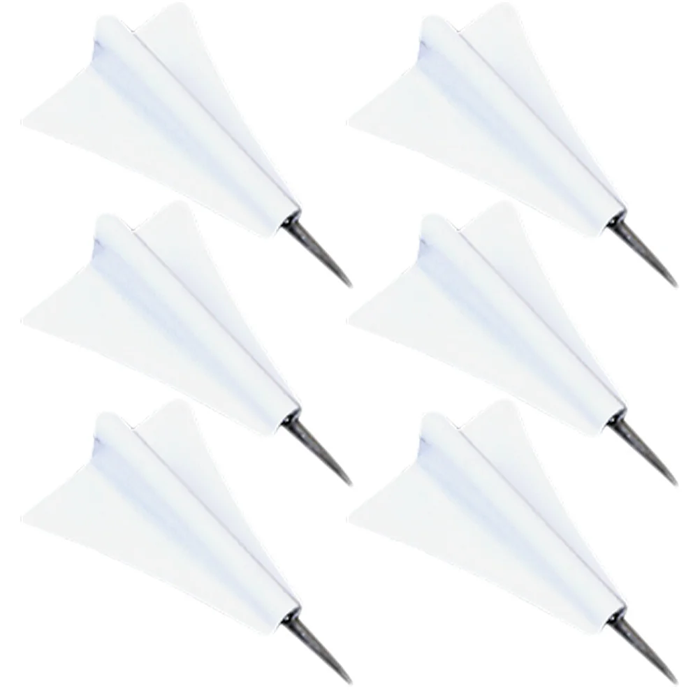 

6pcs Paper Plane Push Pins Premium Small Thumbtacks For Bulletin Board Map Supplies Daily Use Home Accessory Office Wall