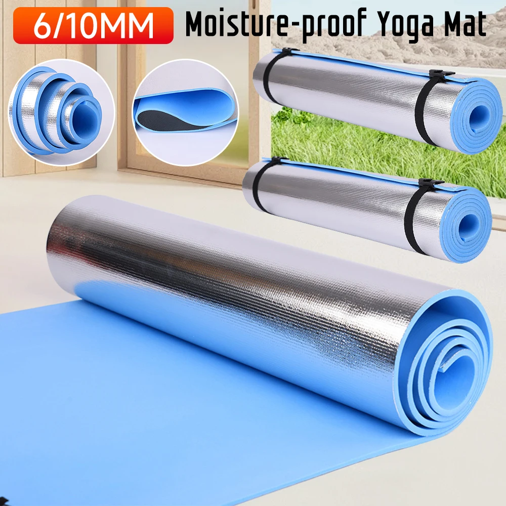 6/10MM Moisture-proof Yoga Mat Waterproof Camping Picnic Mats Membrane Exercise Mat Anti-skid Sports Fitness Mat For Home Gyms