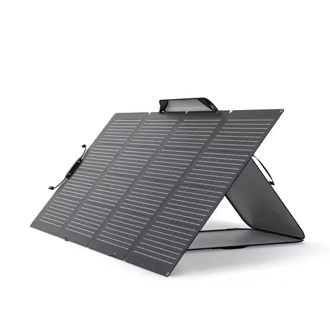 Ecoflow 220w Bifacial Foldable Solar Panel, Complete with Adjustable Kickstand, Waterproof Ip68 &amp; Durable for Off The Grid Livin
