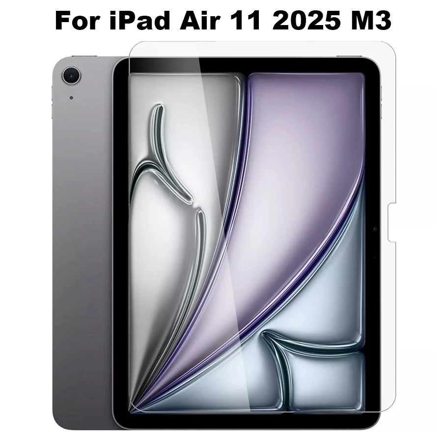 For iPad Air 11 2025 M3 Tempered Glass Screen Protector iPad 6th Gen 11
