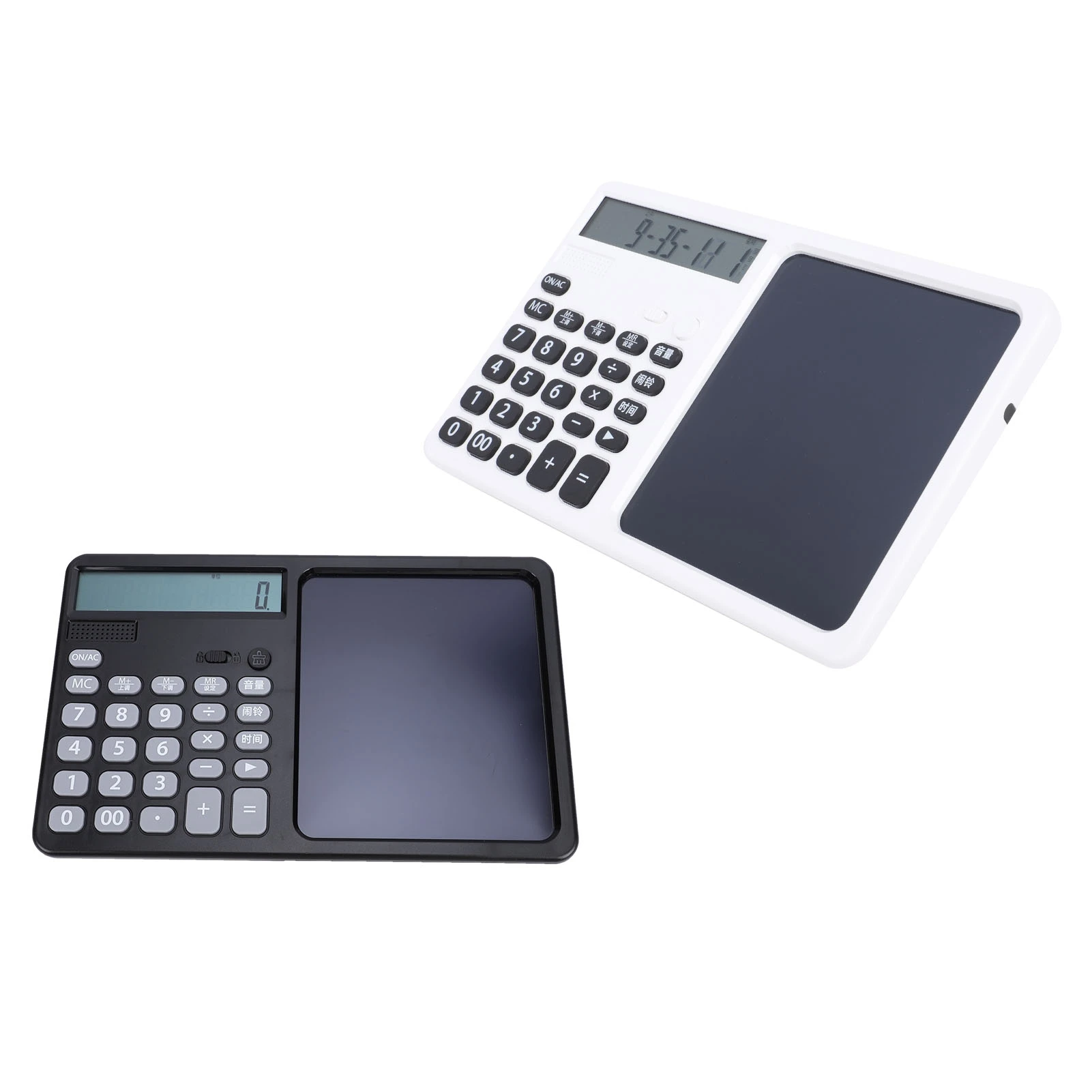 Wielofunkcyjny Kalkulator Mówiący, Ładowalny, 12-cyfrowy Kalkulator z Dużym Wyświetlaczem i Notesem, Duże, Czułe Klawisze do Użytku Szkolnego