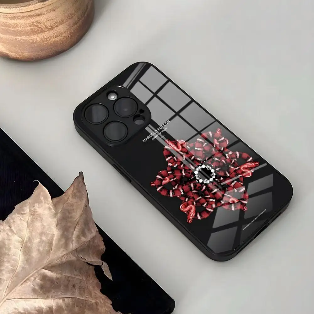 Модный телефонный чехол для Iphone 16, 15, 13, мирный, 12, 14, 11 Pro Max, Mini, X, Xr, Xs, 8, 7, Puls, 6, 2024, стеклянный чехол