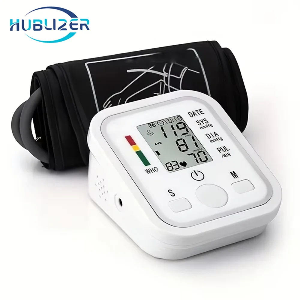 Kit de Prueba de Presión Arterial Digital Hublizer, Sensor de Brazo, Monitor de Presión Arterial Automático, Tonómetro, Tensiómetro, Medidor de Pulso Cardíaco