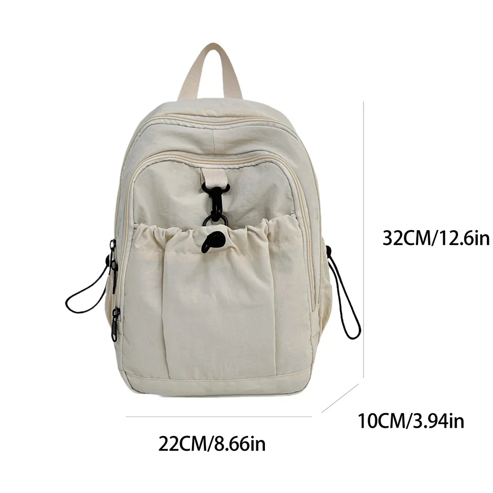 Lightweight Nylon Backpack Student School Bag Large Capacity Leisure Sports Travel Rucksack Girl Kawaii Laptop Bookpack Mochilas