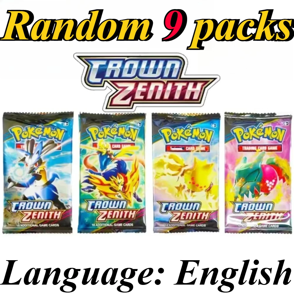9 Packungen Pokémon-Kartenpakete Bright Stars Prismatic Evolutions, PALDEAN FATES, Englische Erweiterungspakete, Battle Transaction Card Geschenkset – Detail 25