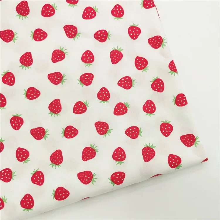160x50cm Mini Fruit Floral Bunny Cotton Twill Fabric, Making Bedding Handmade Doll Sewing Clothes Hair Ring Cloth