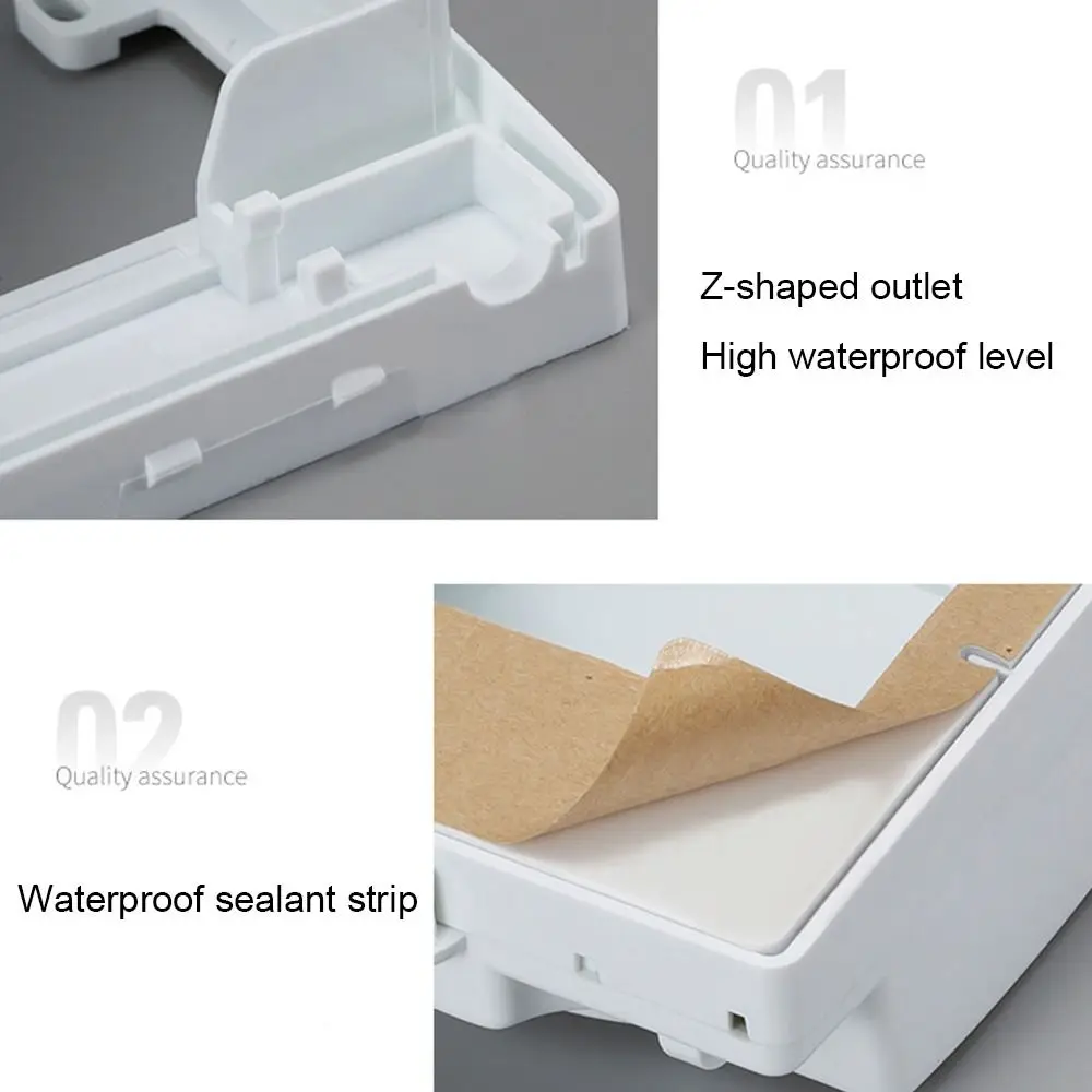 Lockable Wall-mounted Socket Waterproof Dustproof Box Outdoor 86 Type Splash-proof Switch Socket Anti-shock Protection Cover