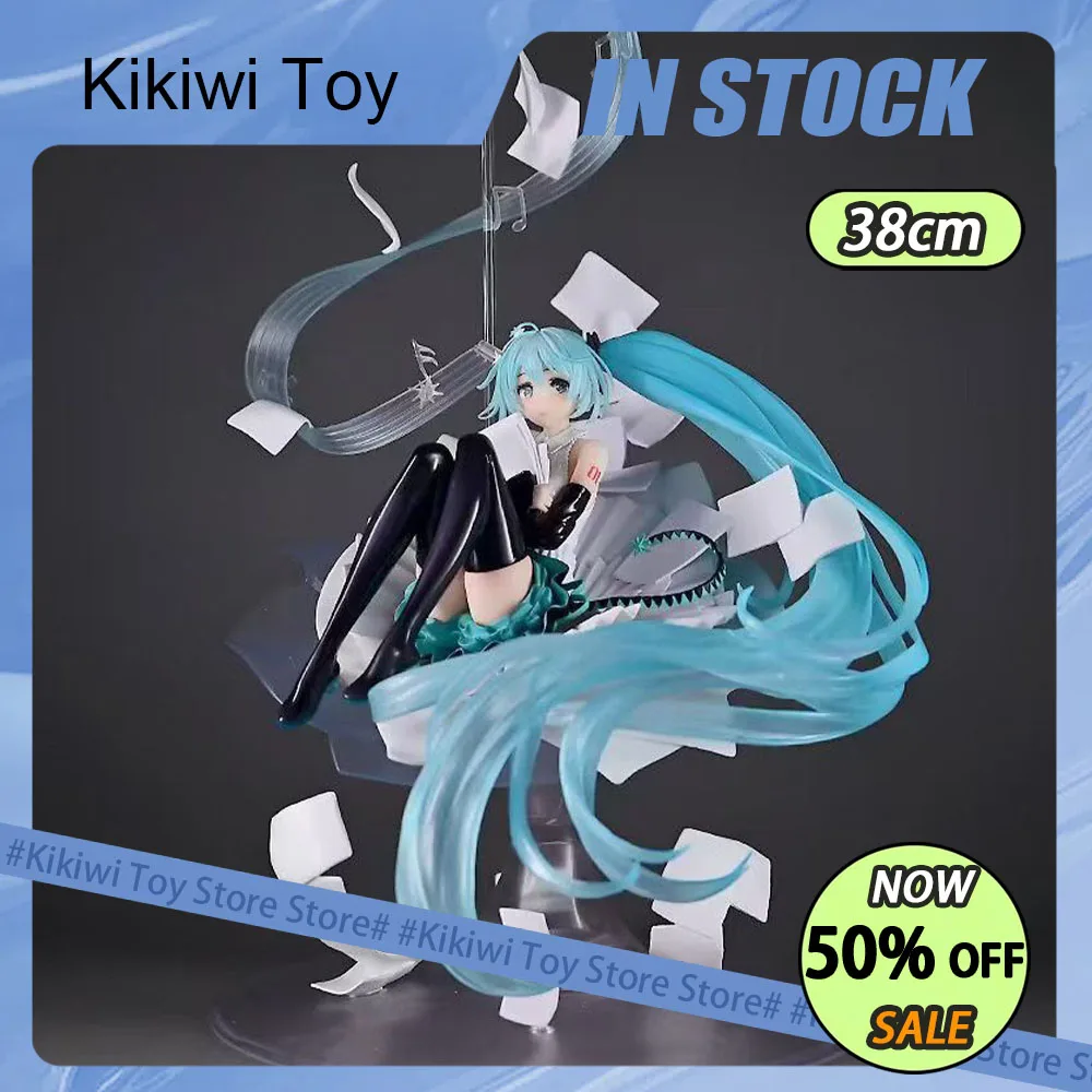 

38cm Hatsune Miku Anime Figure Stargazer&Lucid Dream ver. Miku Figurine Pvc Gk Collection Statue Model Room Decora Desk Toy Gift