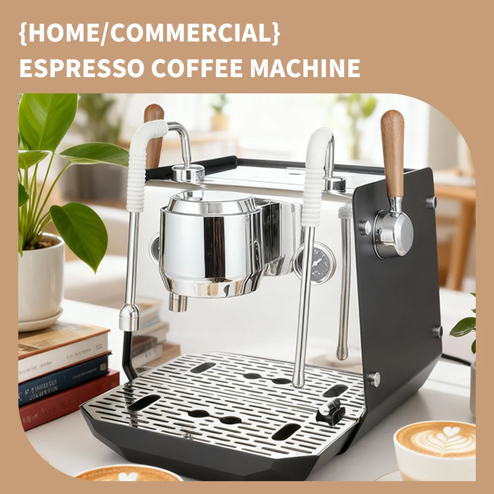 Hot Selling Coffee Machine Home One Group 9Bar Rotary Pump Espresso Machine Semi-automatic Coffee Machine