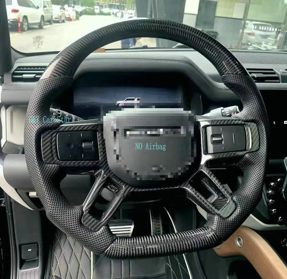 

100% Real Carbon Steering Wheel For Land Rover Defender Range Rover Defender(No Heated)