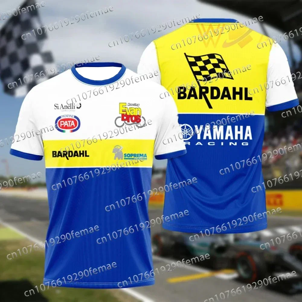 Latest Motorcycle Racing GP Competition Yamaha Team Uniform T-shirt Daily Casual and Comfortable Motorcycle Racing Suits