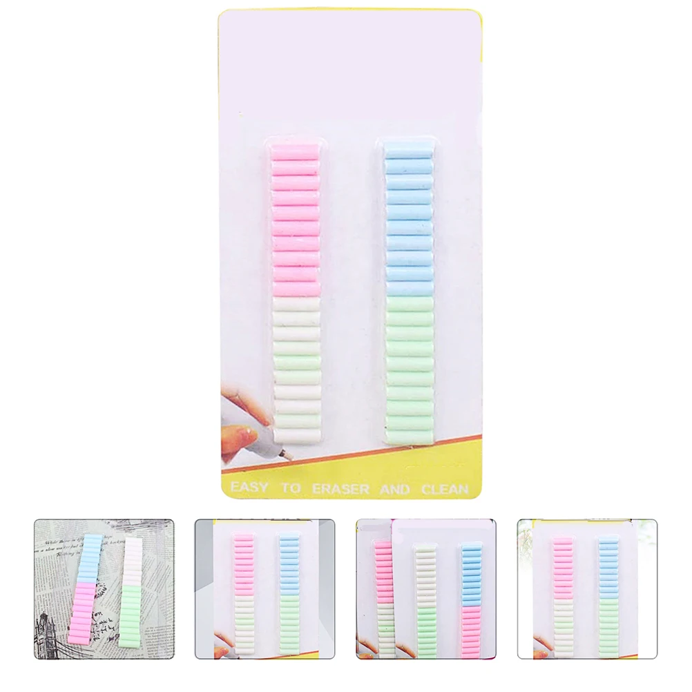 160 ชิ้นยางลบไฟฟ้าเติม Soft Touch ขนาดเล็ก Universal ยาง Core เปลี่ยนอุปกรณ์สํานักงานโรงเรียน R om สี