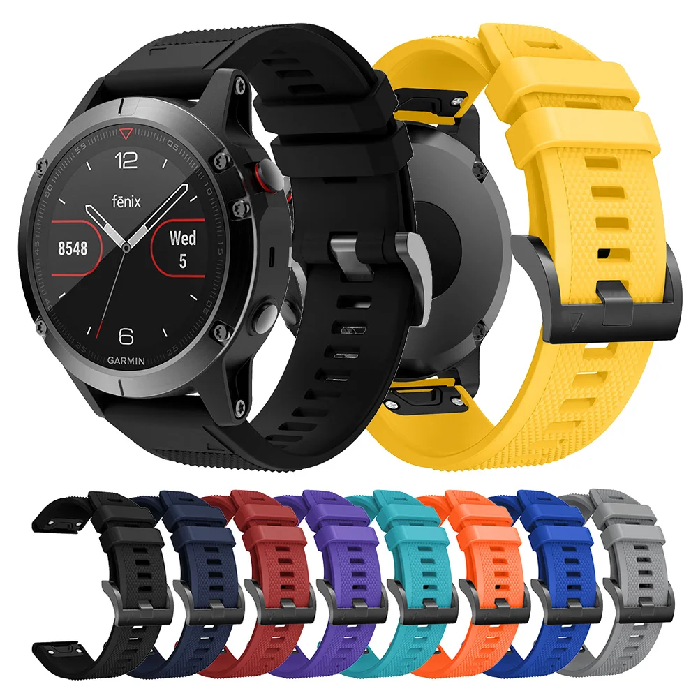 22mm Quick Fit Silicone Strap For Garmin Fenix 5 6 7 EPIX Instinct Smart Watch Band for Garmin Instinct Forerunner 955 965