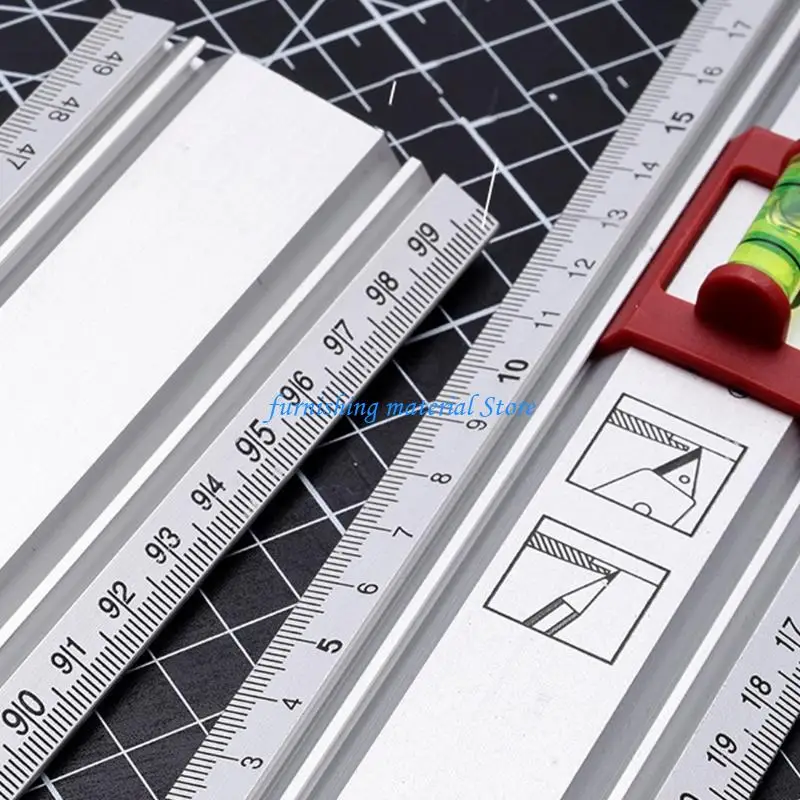 Y5GD Cutting and Marking Ruler Aluminum Leveling Tool For Precise Marking Alignment