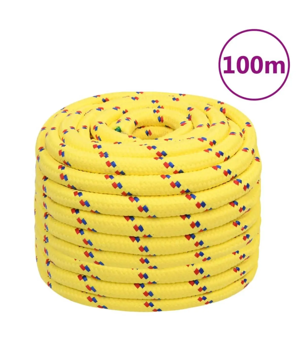 20 mm 100 m yellow polypropylene boat rope metal ropes and ropes