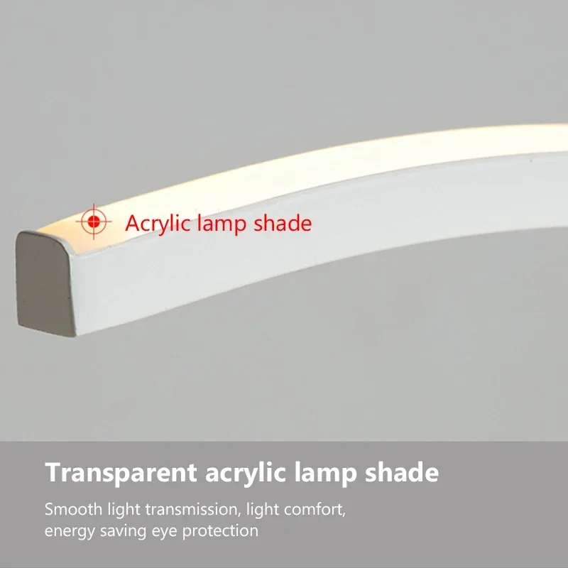 Moderne LED Pendel leuchte hyperbolischen Acryl Lampen schirm für Schlafzimmer Esszimmer Wohnzimmer Büro Kronleuchter Innen leuchte