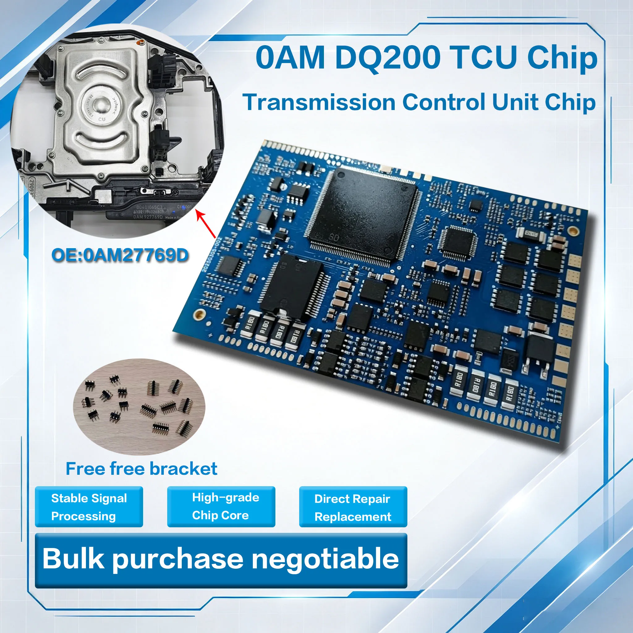 0AM DQ200 Transmission Control Unit Chip For VW Audi Has Passed Factory Testing Bulk Purchase Negotiable