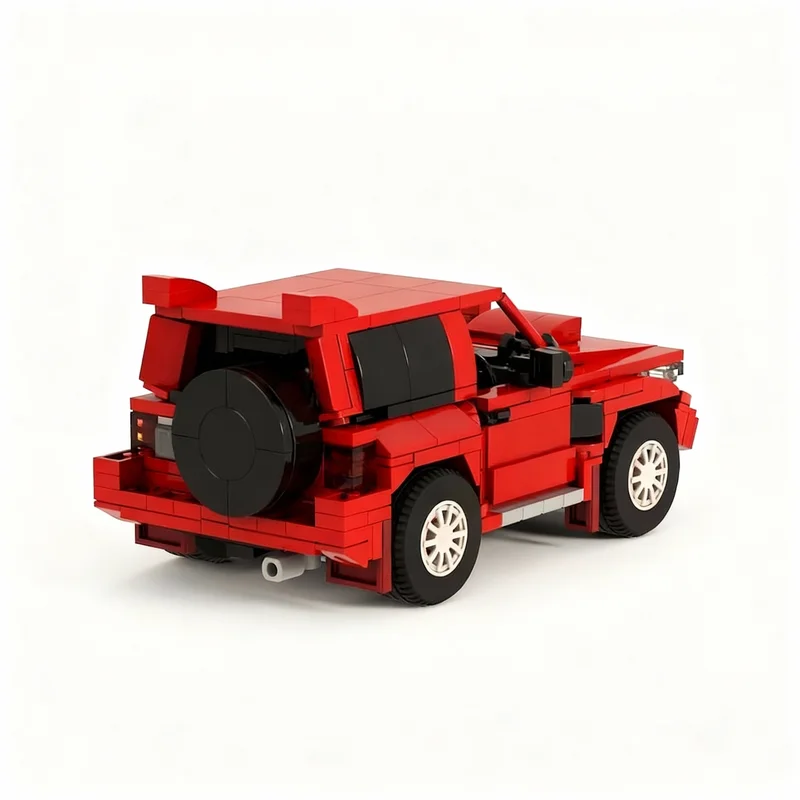 494pcs MOC Mitsubishisss Pajero Evolution City Champions Model Building Blocks Construction Art Display Craft Creative Idea