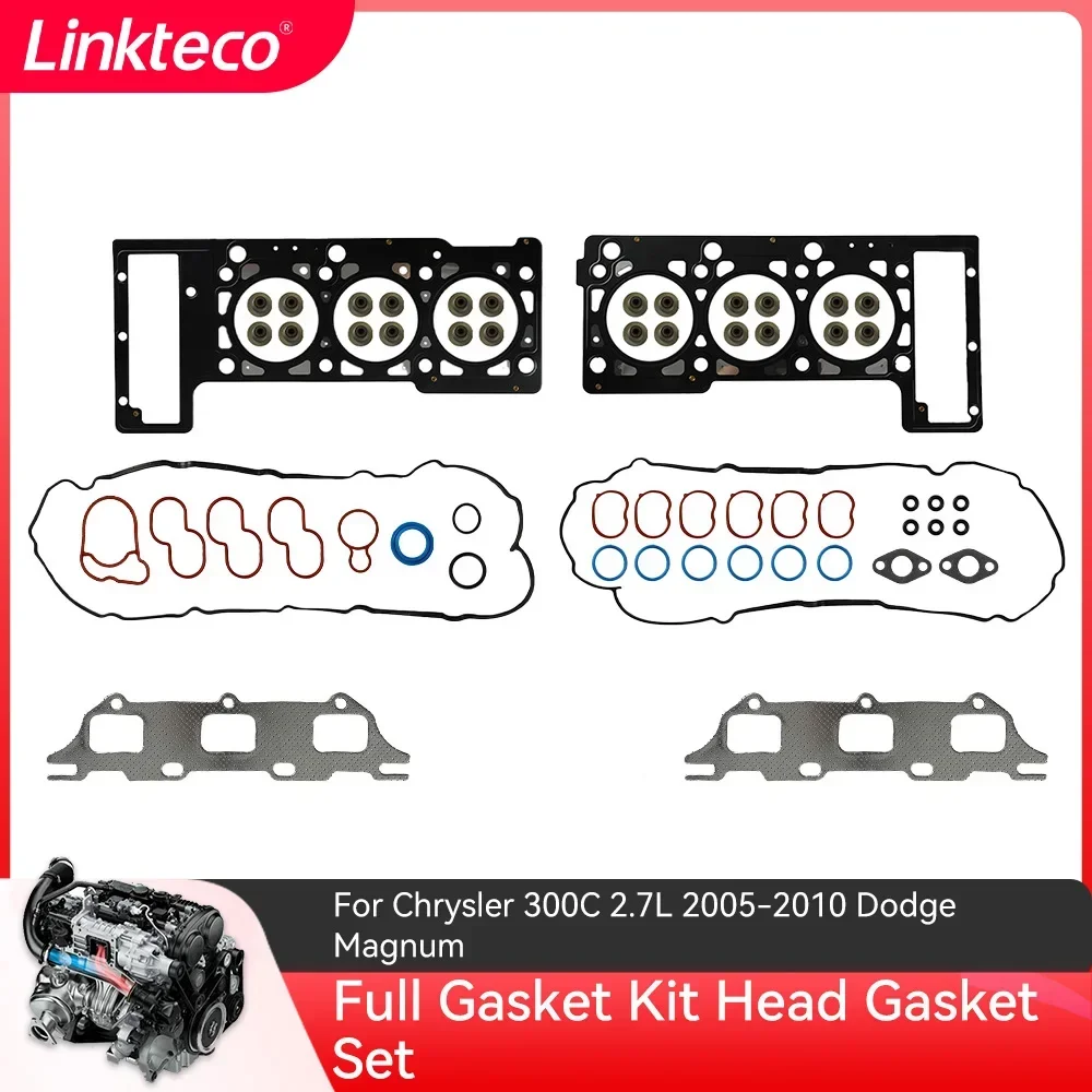 

Car Engine Full Gasket Kit Head Gasket Set for Dodge Avenger Charger Magnum Intrepid Chrysler 300 Sebring Concorde 2.7 L V6 GAS