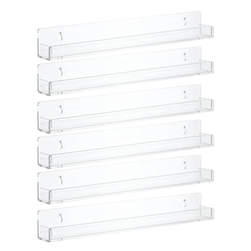 Floating Shelves Clear Acrylic Shelves Wall Mounted Bathroom Kitchen